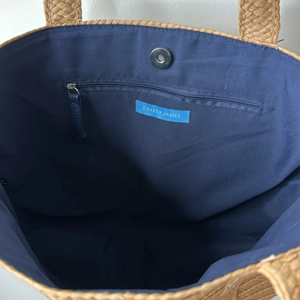 Draper James Woven Shoulder Tote, Medium Size. New! Reese Witherspoon Brand! - Picture 2 of 3